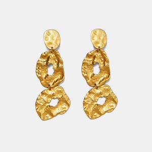 Metal Leaf Earrings